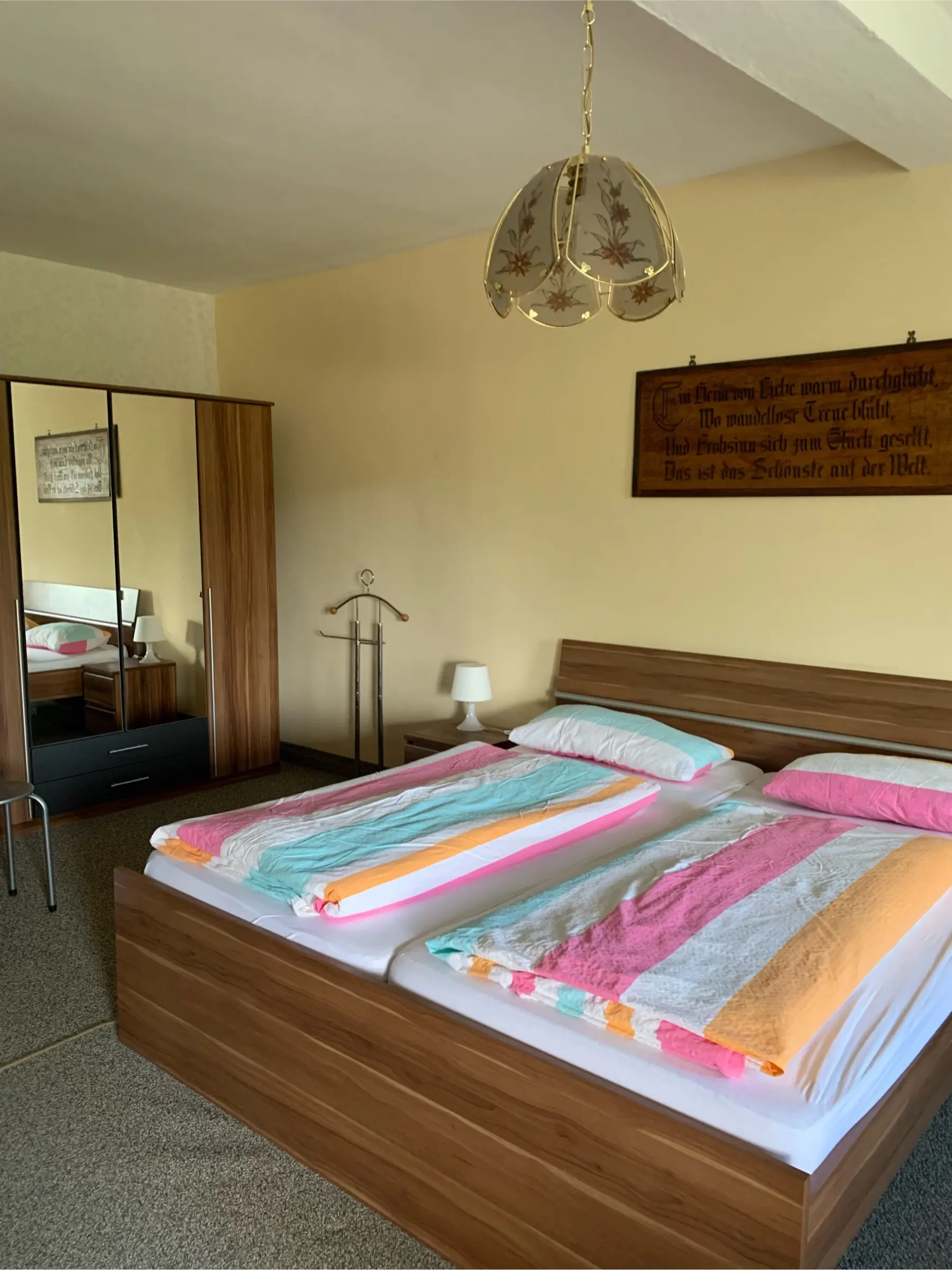 Doppelzimmer der Pension Dorn